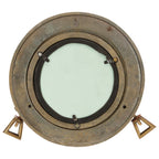 Wandspiegel Patrijspoort Ø23 Cm Aluminium En Glas