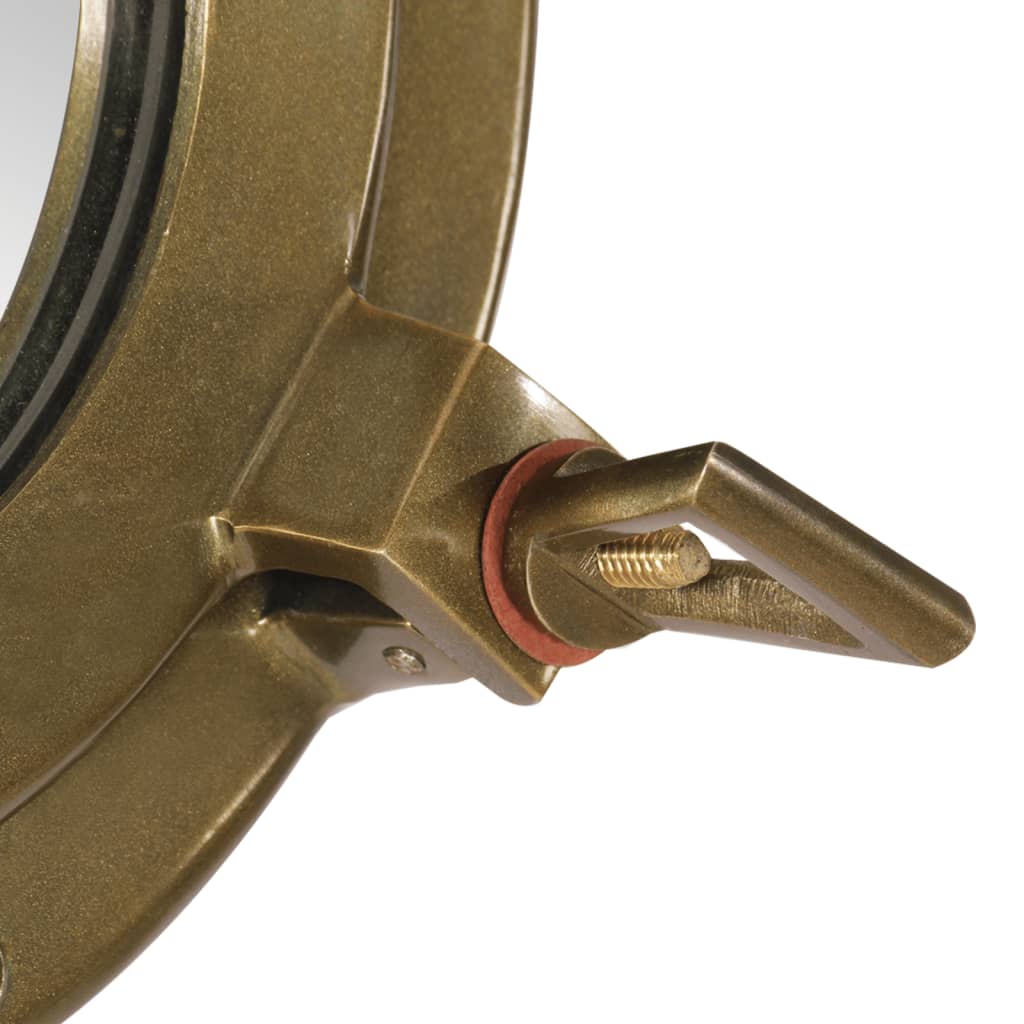 Wandspiegel Patrijspoort Ø23 Cm Aluminium En Glas