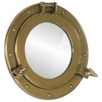 Wandspiegel Patrijspoort Ø23 Cm Aluminium En Glas