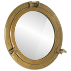 Wandspiegel Patrijspoort Ø23 Cm Aluminium En Glas