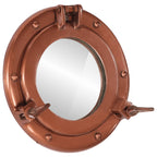 Wandspiegel Patrijspoort Ø23 Cm Aluminium En Glas