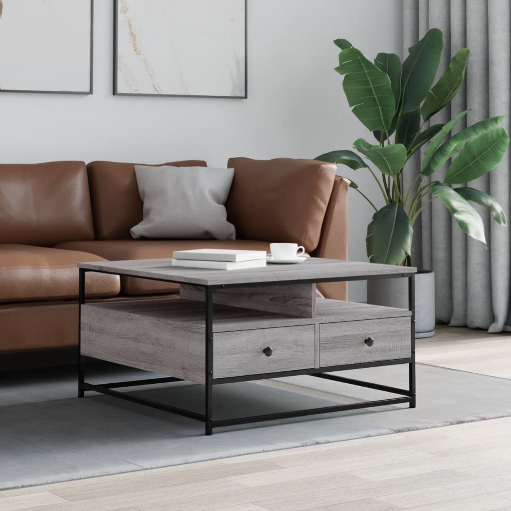 Salontafel Bewerkt Hout Kleurig