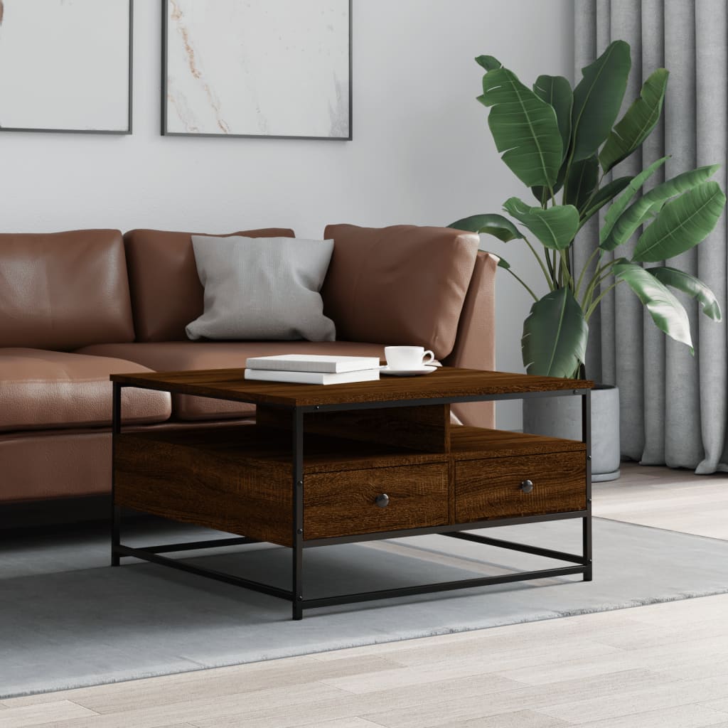 Salontafel Bewerkt Hout Kleurig