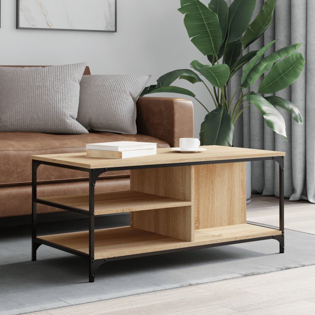 Salontafel 100X50X45 Cm Bewerkt Hout