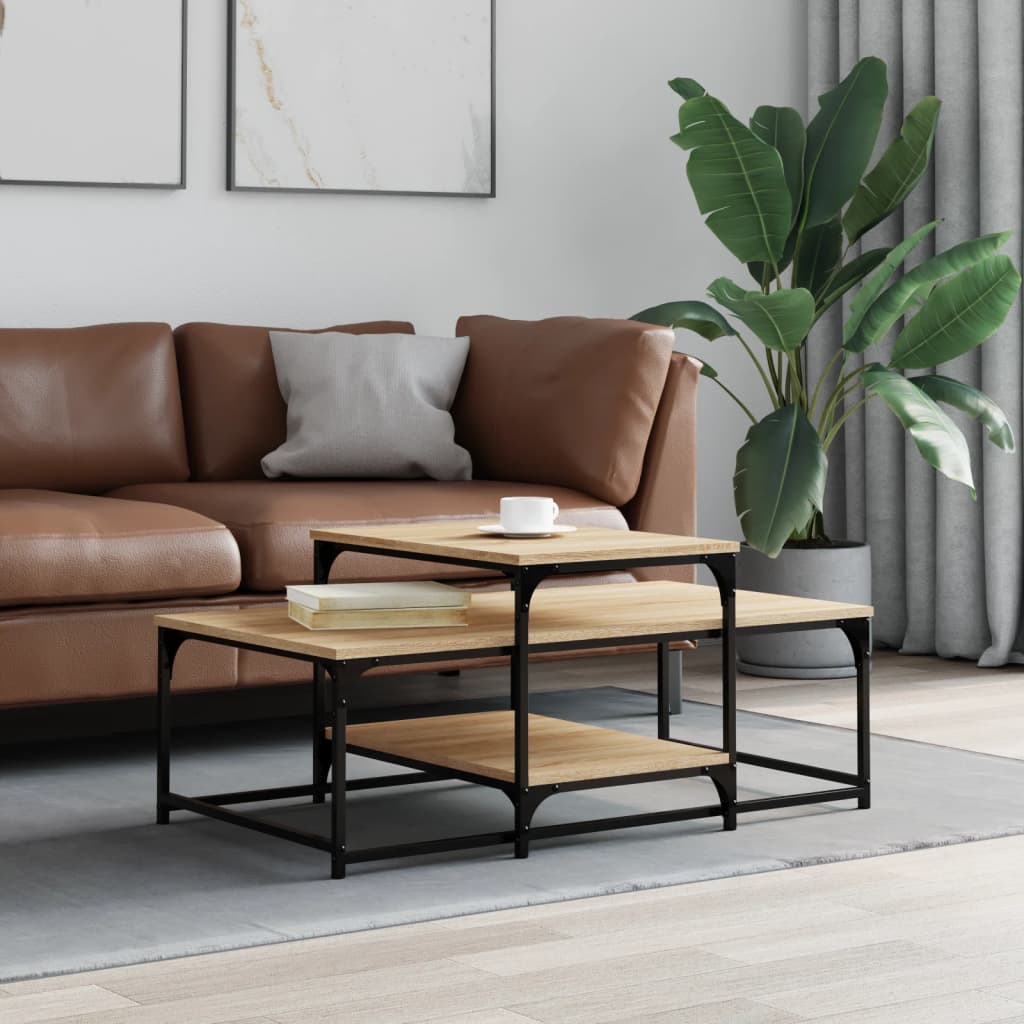 Salontafel 102X60X45 Cm Bewerkt Hout