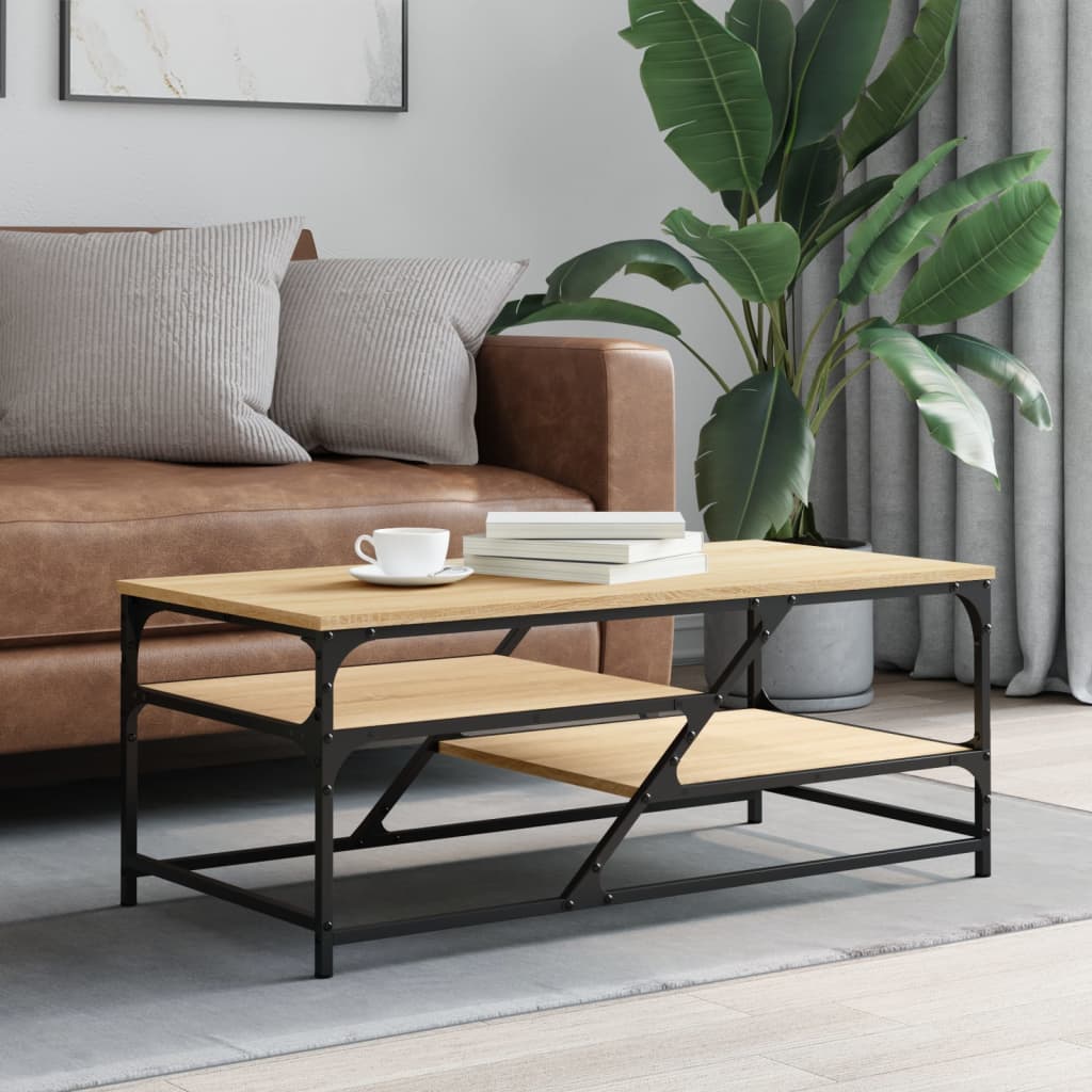 Salontafel 100X49X40 Cm Bewerkt Hout