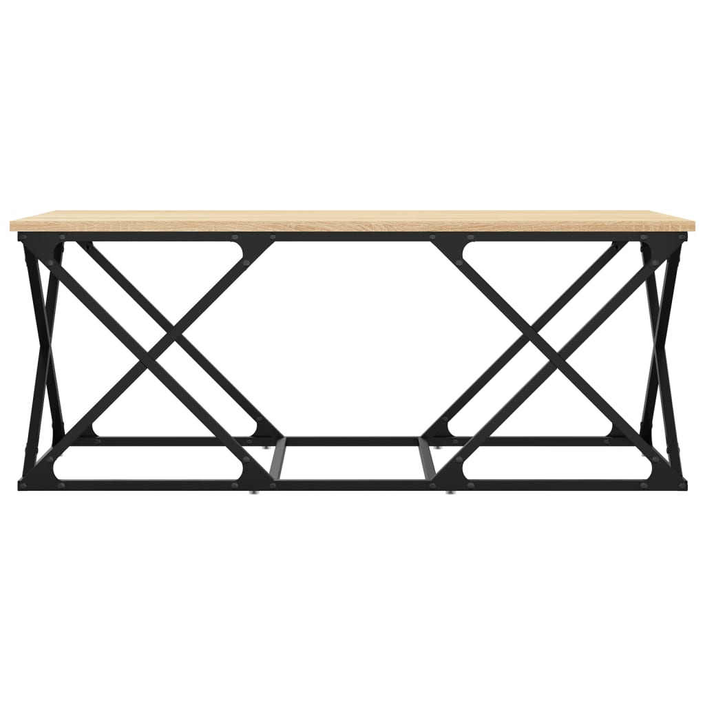 Salontafel 100X49X40 Cm Bewerkt Hout Kleurig