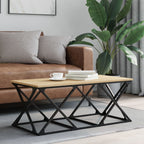 Salontafel 100X49X40 Cm Bewerkt Hout Kleurig