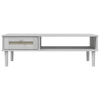 Salontafel Senja 100X55X33 Cm Rattan-Look Massief Hout