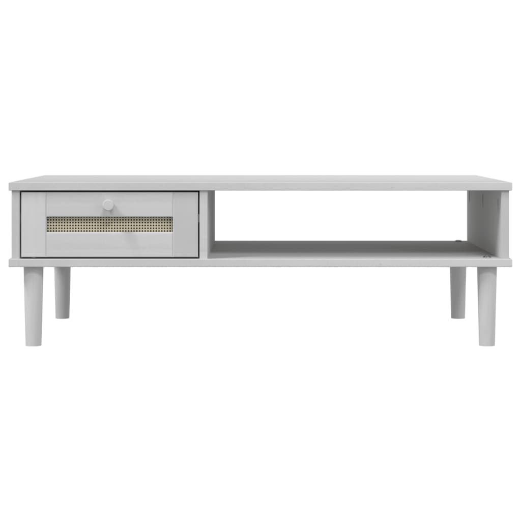 Salontafel Senja 100X55X33 Cm Rattan-Look Massief Hout
