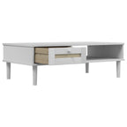 Salontafel Senja 100X55X33 Cm Rattan-Look Massief Hout