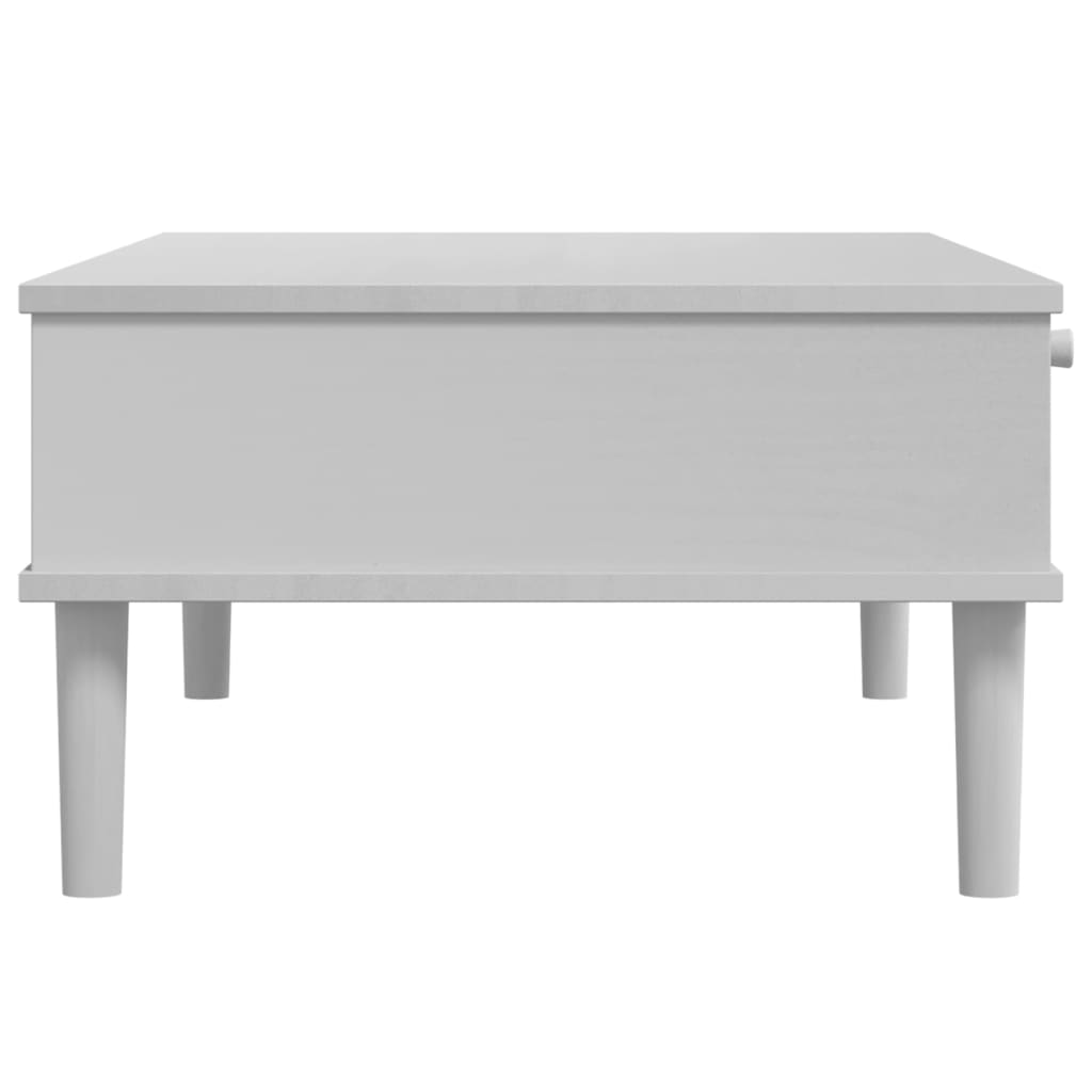 Salontafel Senja 100X55X33 Cm Rattan-Look Massief Hout