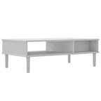 Salontafel Senja 100X55X33 Cm Rattan-Look Massief Hout