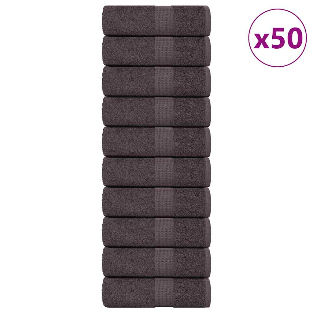 Douchehanddoeken 360 G/M² 100% Katoen Antraciet