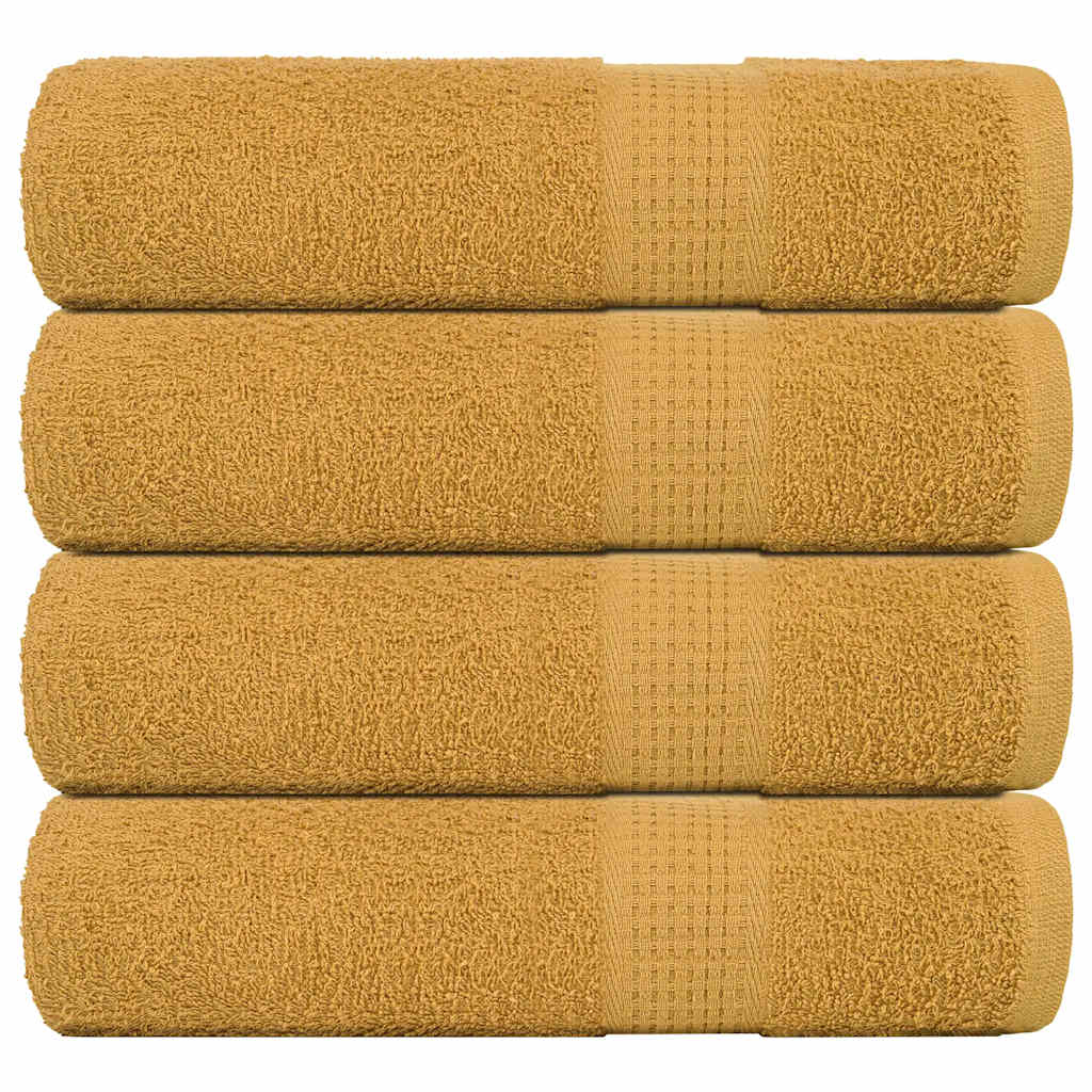 Handdoeken 360 G/M² 100% Katoen Kleurig Goud