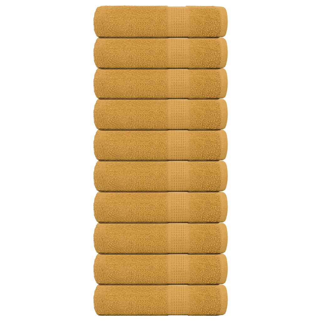 Handdoeken 360 G/M² 100% Katoen Kleurig Goud