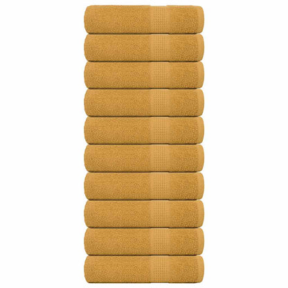 Handdoeken 360 G/M² 100% Katoen Kleurig Goud