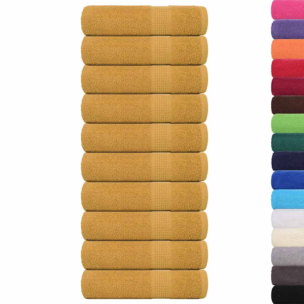 Handdoeken 360 G/M² 100% Katoen Kleurig Goud