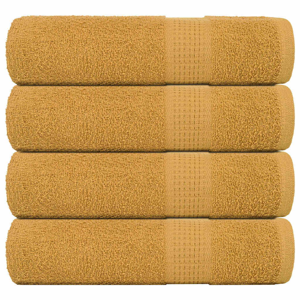 Handdoeken 360 G/M² 100% Katoen Kleurig Goud