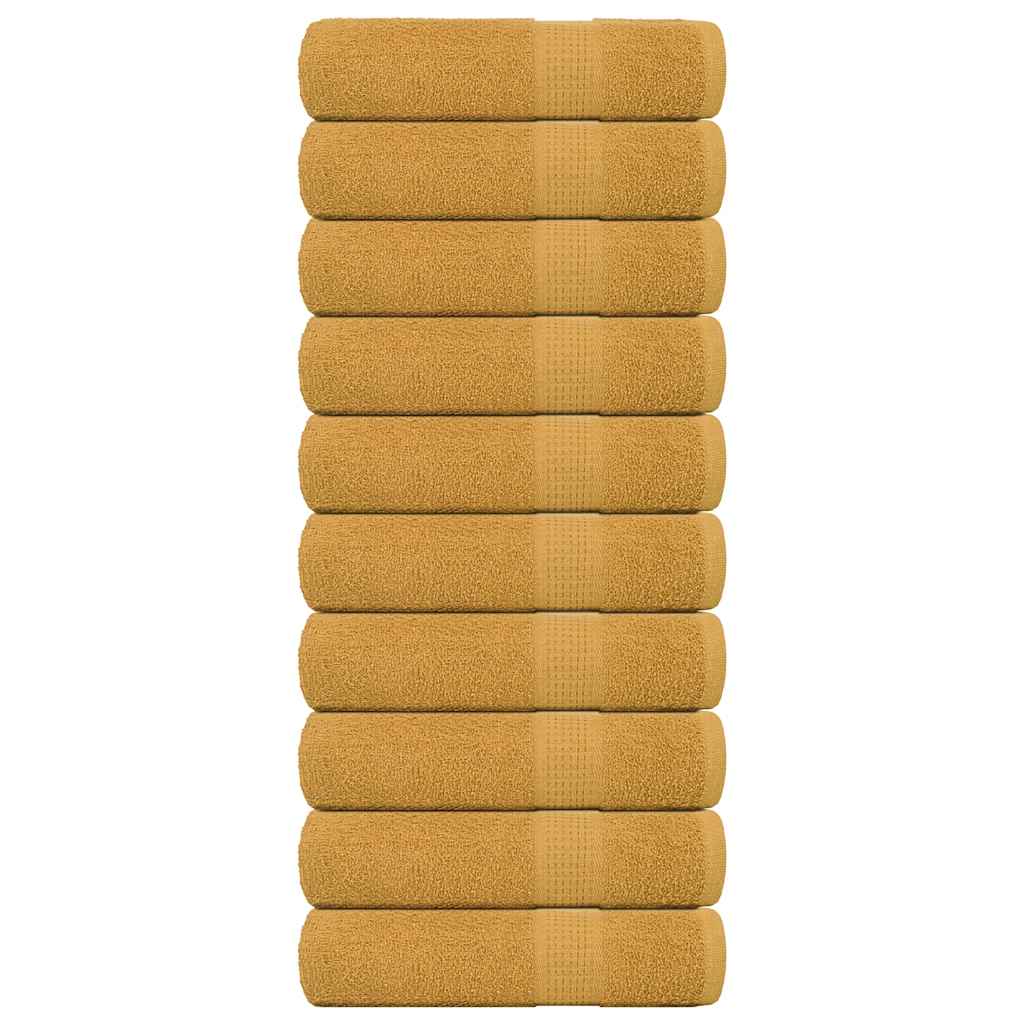 Handdoeken 360 G/M² 100% Katoen Kleurig Goud