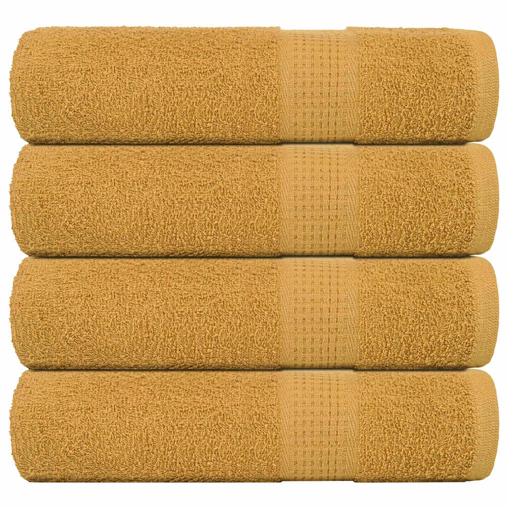 Handdoeken 360 G/M² 100% Katoen Kleurig Goud