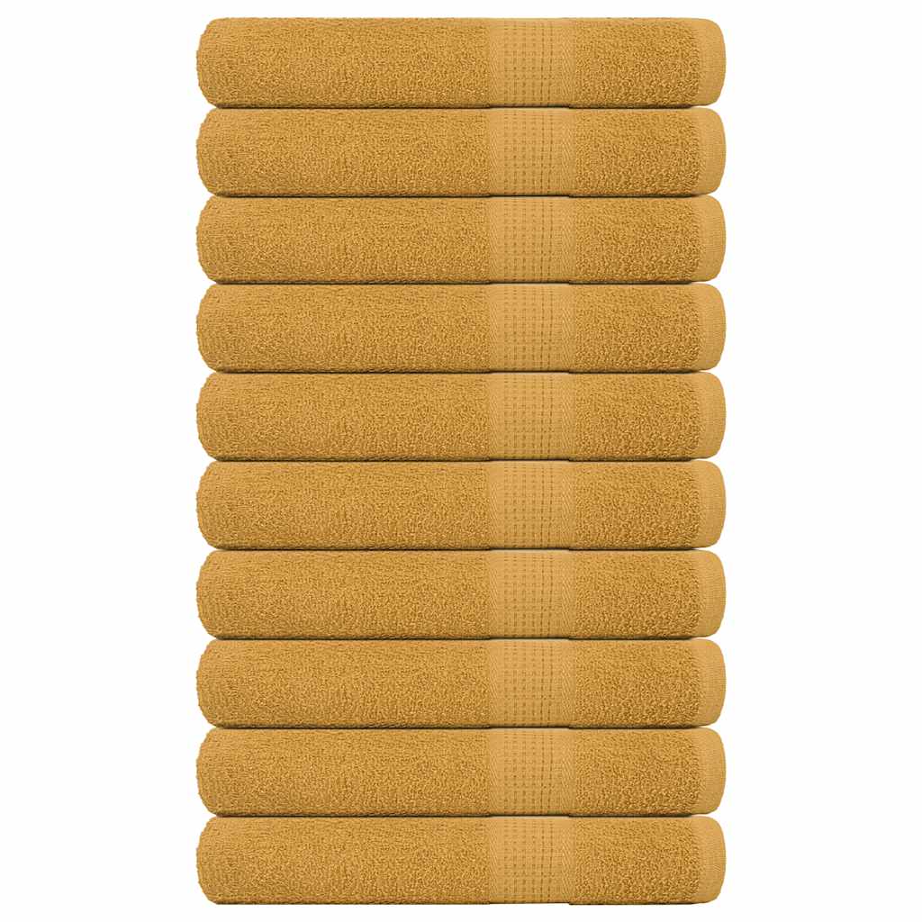 Handdoeken 360 G/M² 100% Katoen Kleurig Goud
