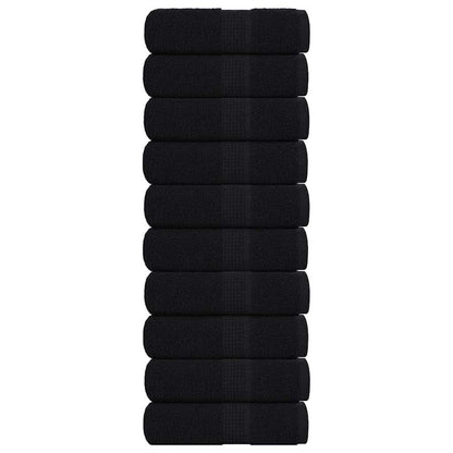 Washandjes 10 Stuks Frogn 100% Katoen Zwart