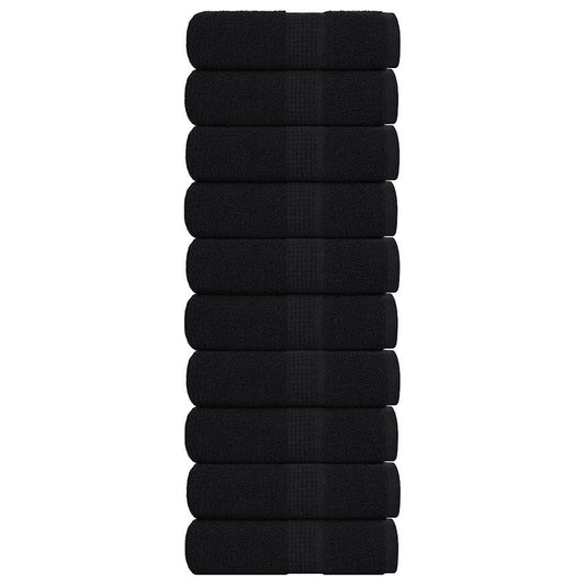 Washandjes 10 Stuks Frogn 100% Katoen Zwart