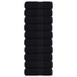 Washandjes 10 Stuks Frogn 100% Katoen Zwart