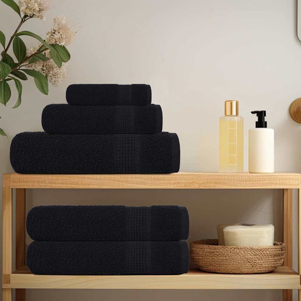 Washandjes 10 Stuks Frogn 100% Katoen Zwart