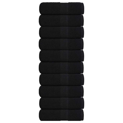 Washandjes 10 Stuks Frogn 100% Katoen Zwart
