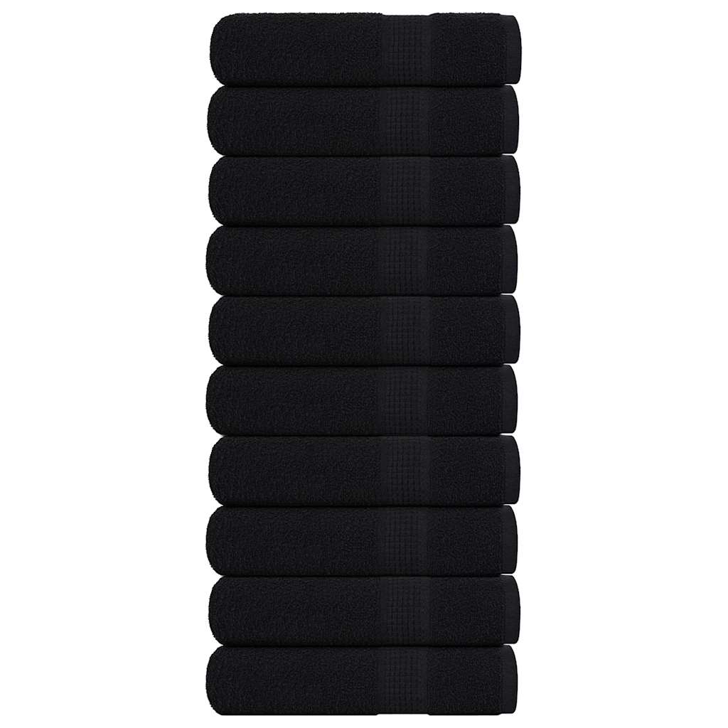 Washandjes 10 Stuks Frogn 100% Katoen Zwart