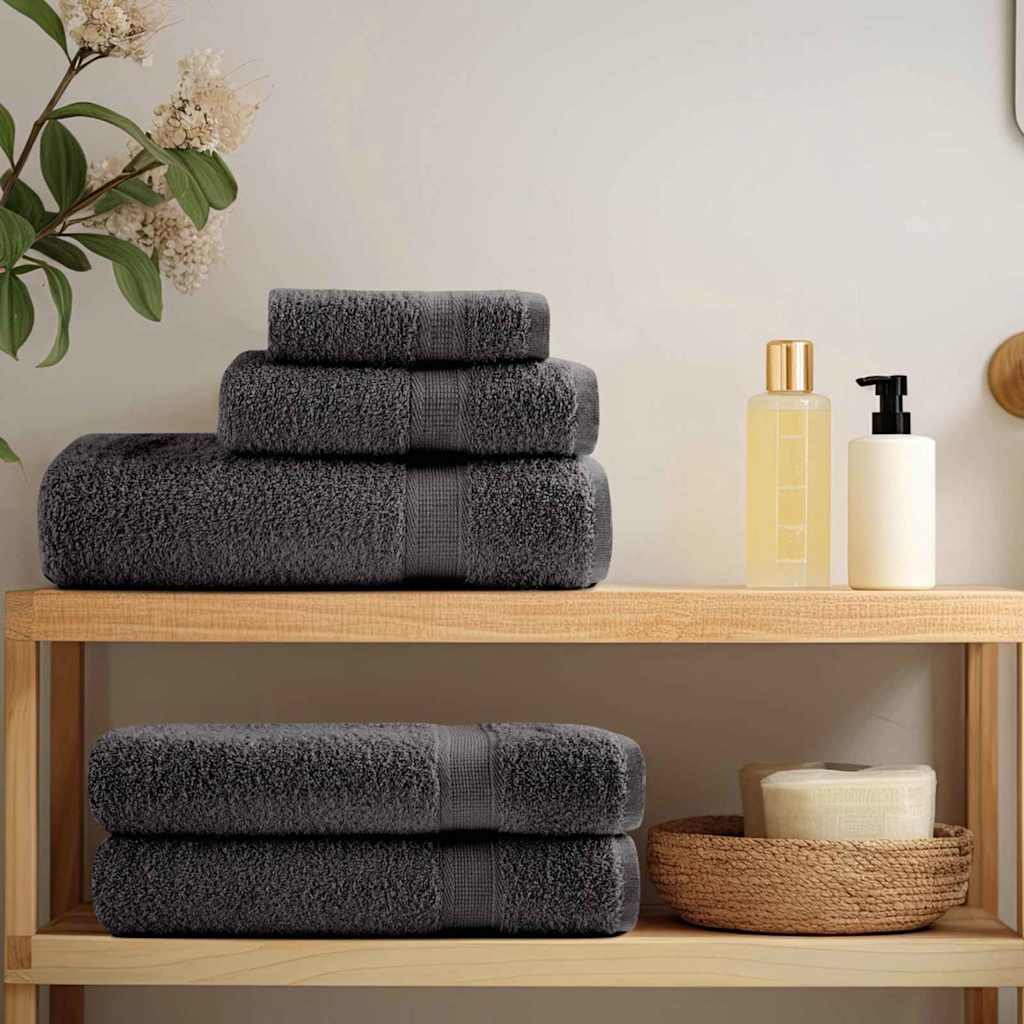 Premium Washandjes Solund 50 Stuks 30X30Cm 600 G/M² Antraciet