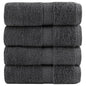 Premium Washandjes Solund 50 Stuks 30X30Cm 600 G/M² Antraciet