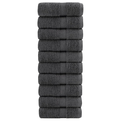 Premium Washandjes Solund 50 Stuks 30X30Cm 600 G/M² Antraciet