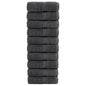 Premium Washandjes Solund 50 Stuks 30X30Cm 600 G/M² Antraciet