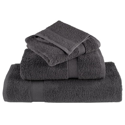 Premium Washandjes Solund 50 Stuks 30X30Cm 600 G/M² Antraciet