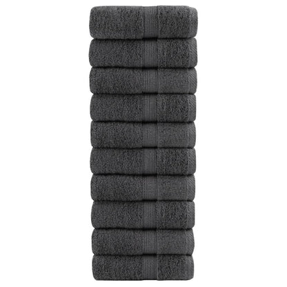 Premium Washandjes Solund 50 Stuks 30X30Cm 600 G/M² Antraciet