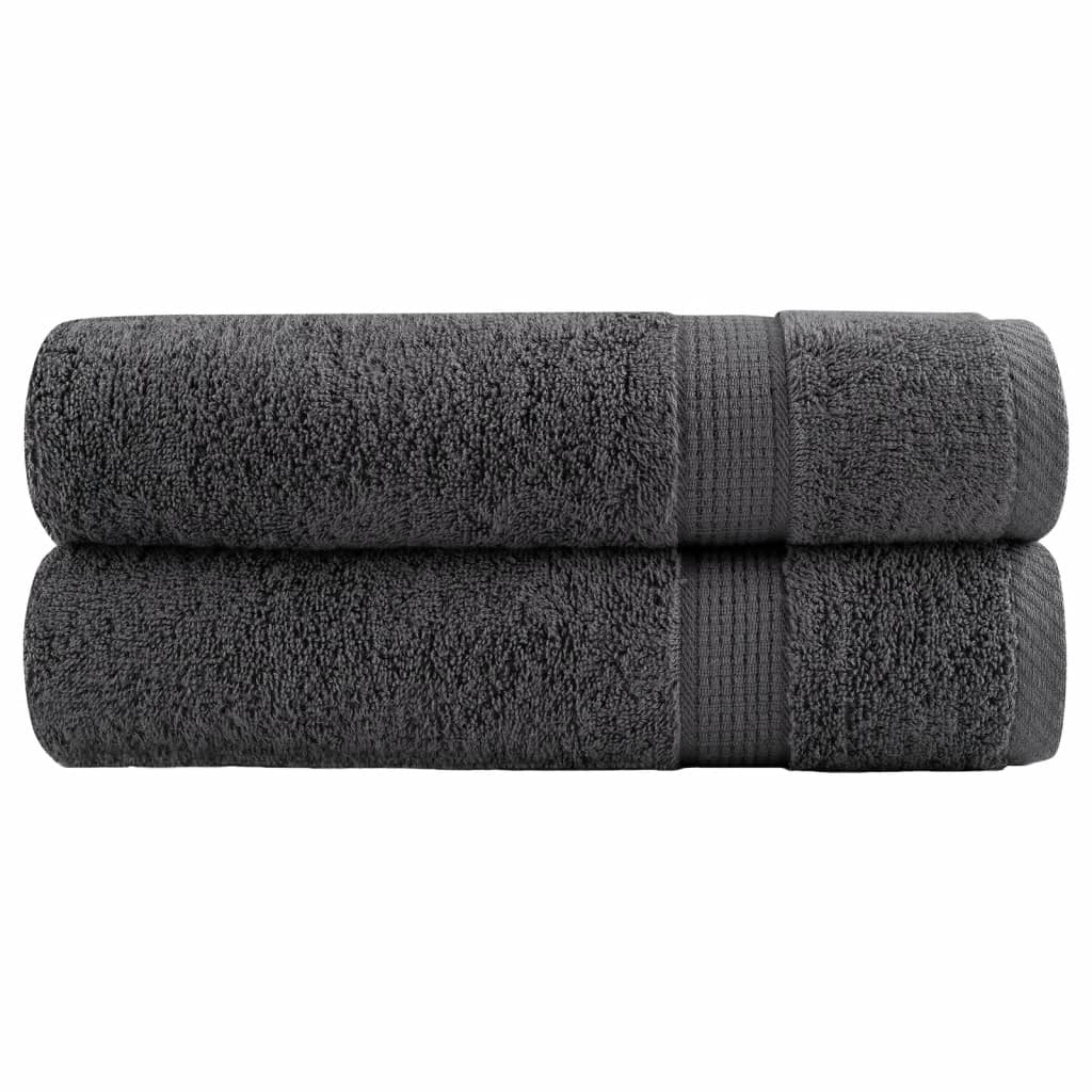 Premium Washandjes Solund 50 Stuks 30X30Cm 600 G/M² Antraciet