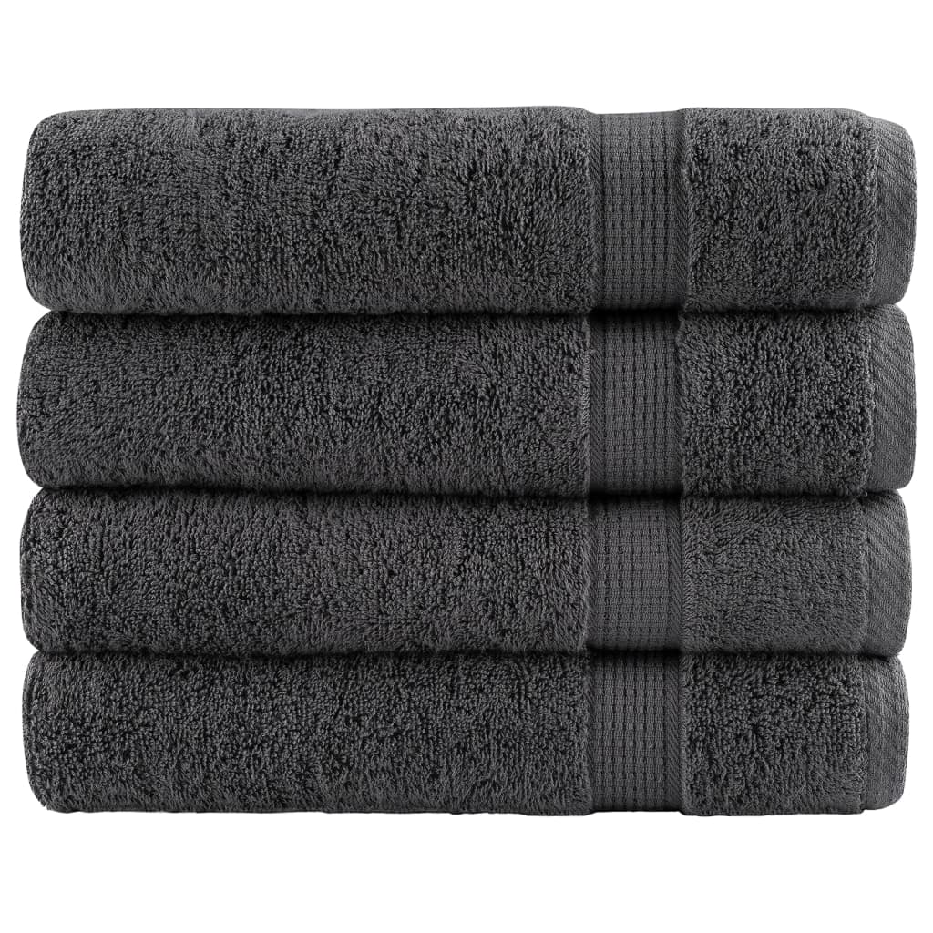 Premium Washandjes Solund 50 Stuks 30X30Cm 600 G/M² Antraciet