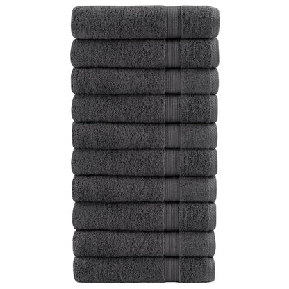Premium Washandjes Solund 50 Stuks 30X30Cm 600 G/M² Antraciet