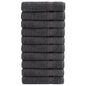 Premium Washandjes Solund 50 Stuks 30X30Cm 600 G/M² Antraciet