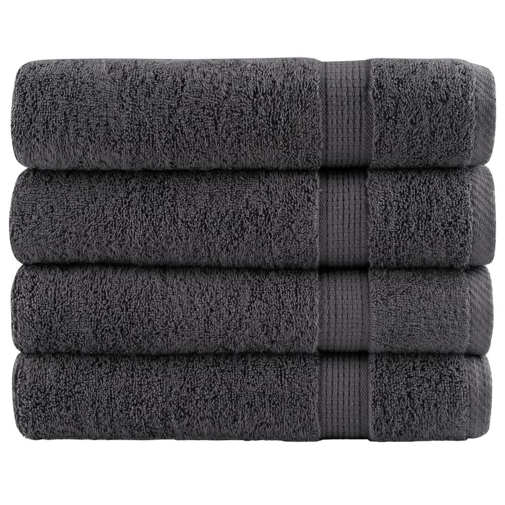 Premium Washandjes Solund 50 Stuks 30X30Cm 600 G/M² Antraciet