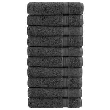 Premium Washandjes Solund 50 Stuks 30X30Cm 600 G/M² Antraciet