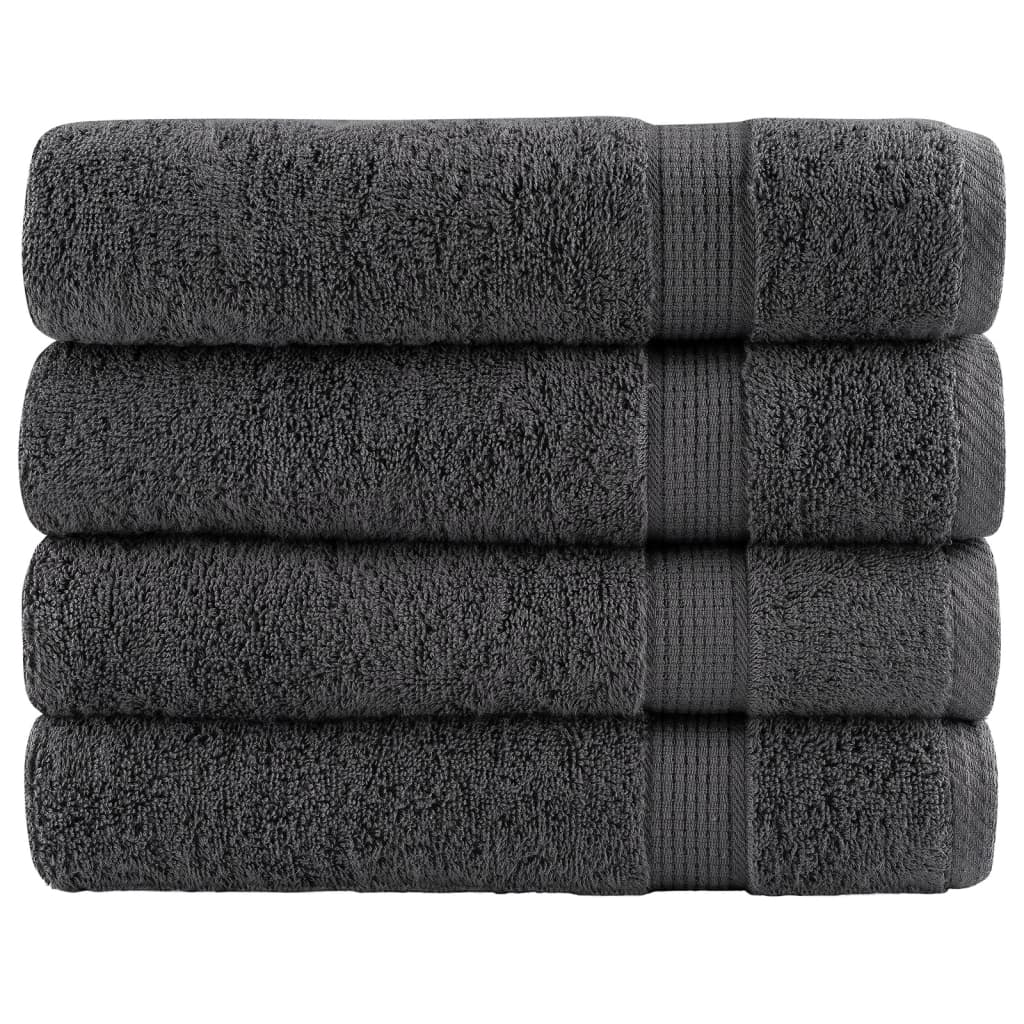 Premium Washandjes Solund 50 Stuks 30X30Cm 600 G/M² Antraciet