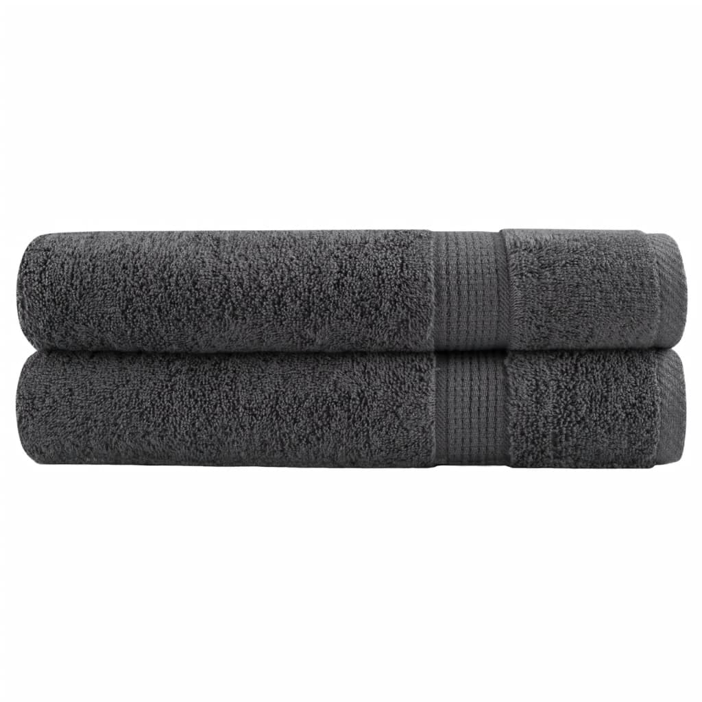 Premium Washandjes Solund 50 Stuks 30X30Cm 600 G/M² Antraciet