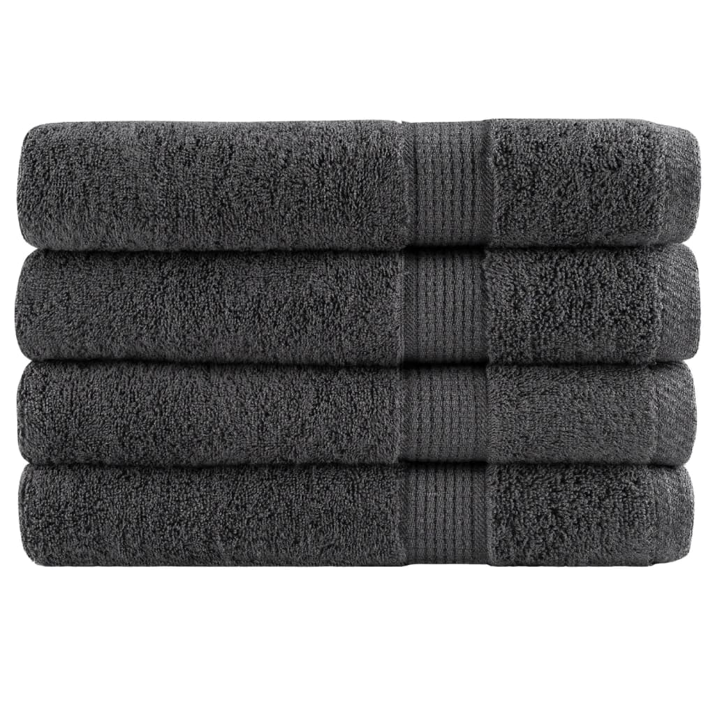 Premium Washandjes Solund 50 Stuks 30X30Cm 600 G/M² Antraciet