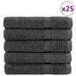 Premium Washandjes Solund 50 Stuks 30X30Cm 600 G/M² Antraciet