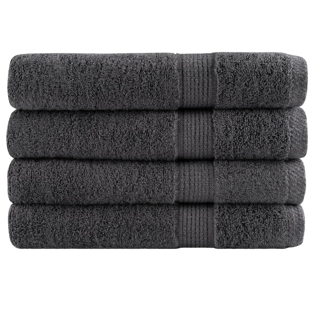 Premium Washandjes Solund 50 Stuks 30X30Cm 600 G/M² Antraciet