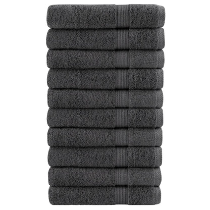Premium Washandjes Solund 50 Stuks 30X30Cm 600 G/M² Antraciet